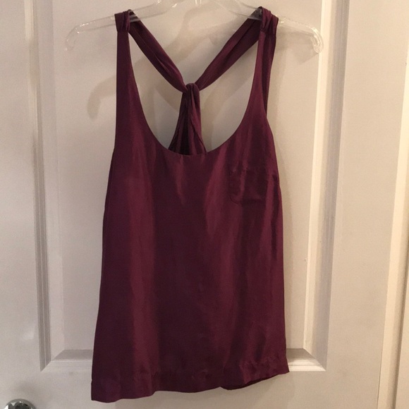 JCrew Purple 100% Silk Racerback Tank Size 6 - Picture 1 of 4